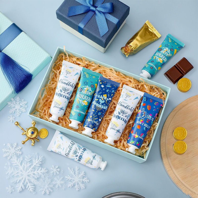 Dimsile 32 Pcs Jewish Themed Gifts Bulk Hand Lotion for Guests Hand Cream Travel Size Bulk Party Gifts Jewish Essentials for Women Men