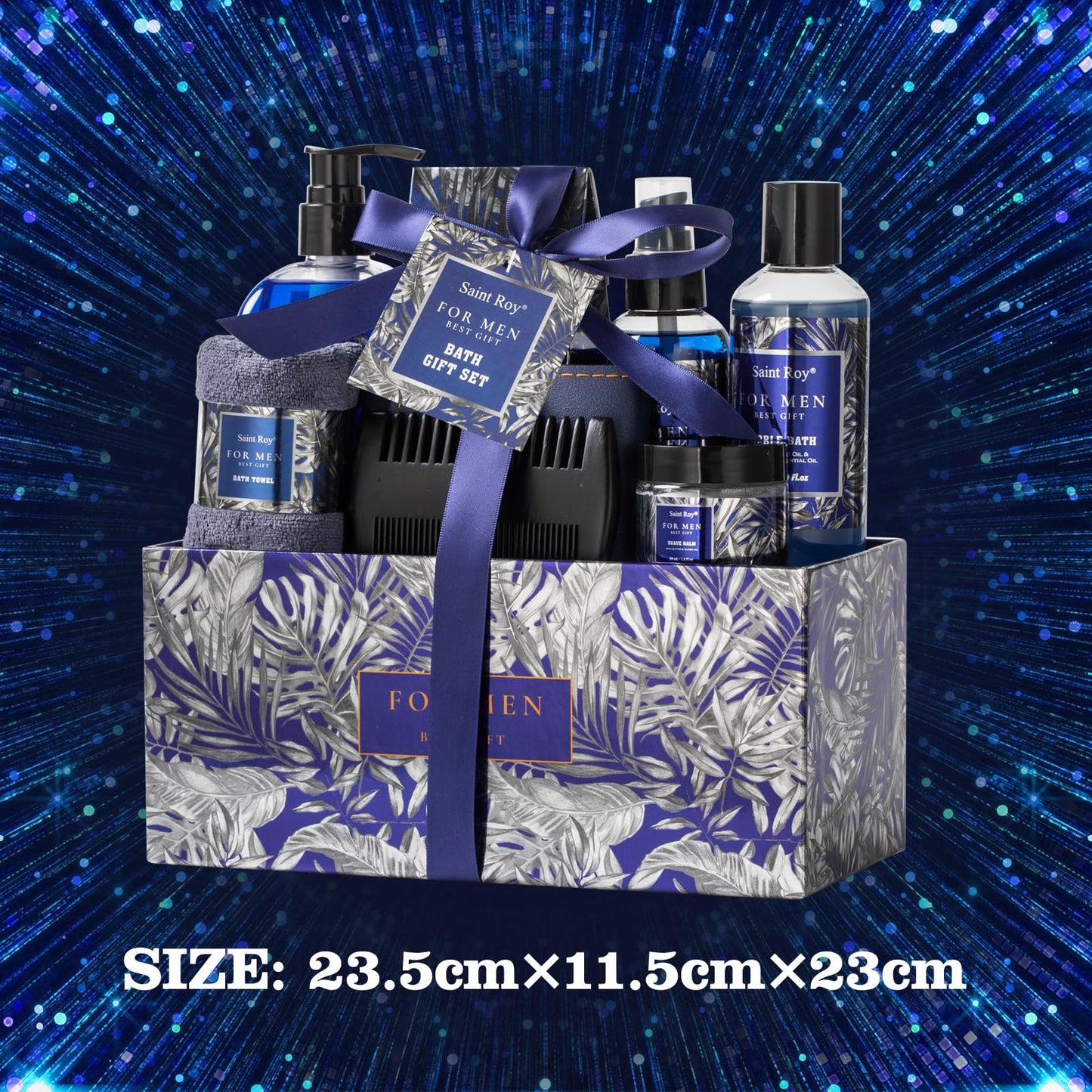 Mens Gift baskets, Birthday Gifts Spa Kit for Men Classic Perfume Bath Gift