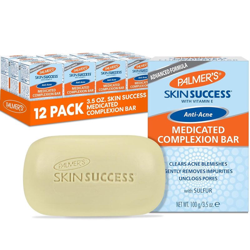 Palmer's Skin Success | Medicated Anti-Acne Complexion Soap Bar - 3.5 Oz (Pack of 12)