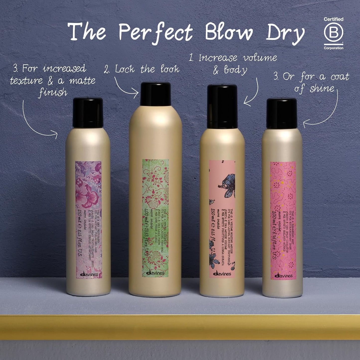 Davines This Is A Strong Hair Spray, Strong Hold Long-Lasting Control - Locks Styles in Place with Natural Shine - Humidity Resistant, 13.53 Fl Oz