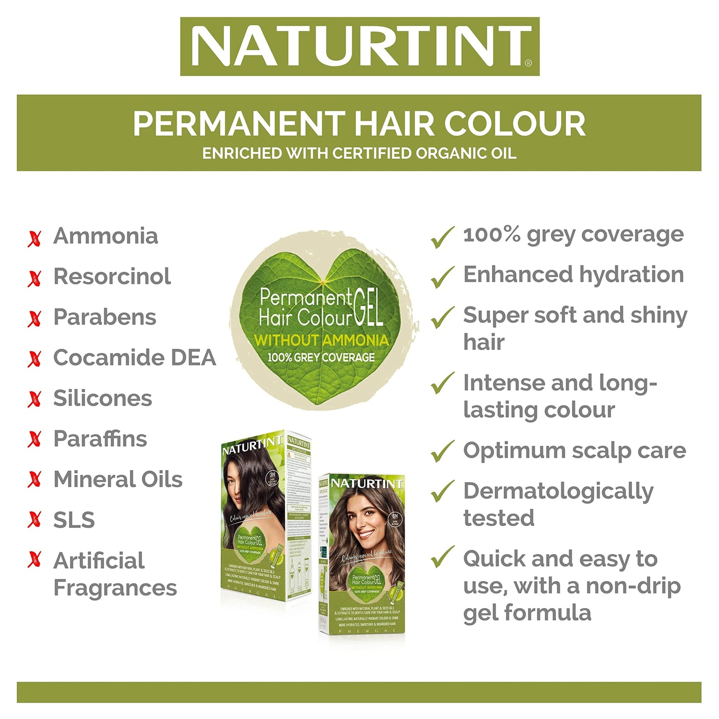 Naturtint Chocolate Caramel Hair Color, 5.07 OZ