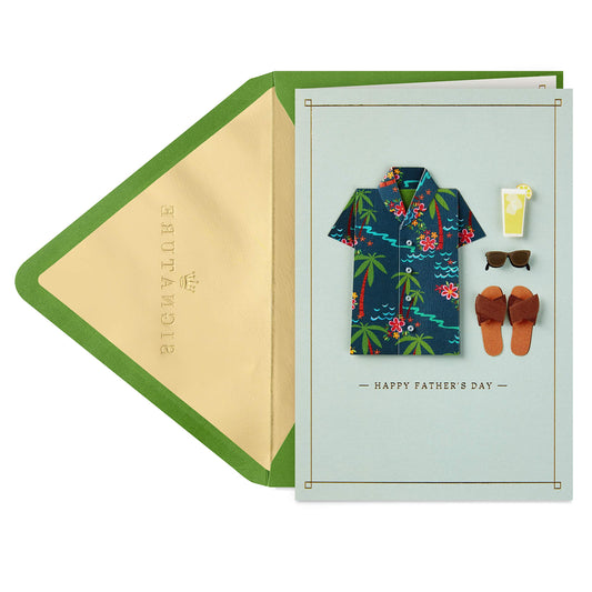 Hallmark Signature Fathers Day Card (Hawaiian Shirt) (799FFW2009)