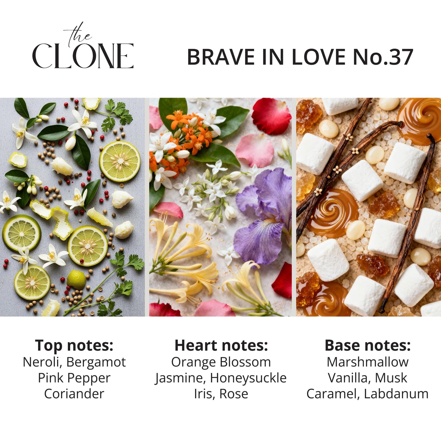 Clone, Brave in Love No. 37 - Inspired by Kilian's Love,Don’t Be Shy Perfume For Women Men Unisex, Extrait de Parfum, Fragrance Perfume Spray, 1.7 Fl Oz (50ml)