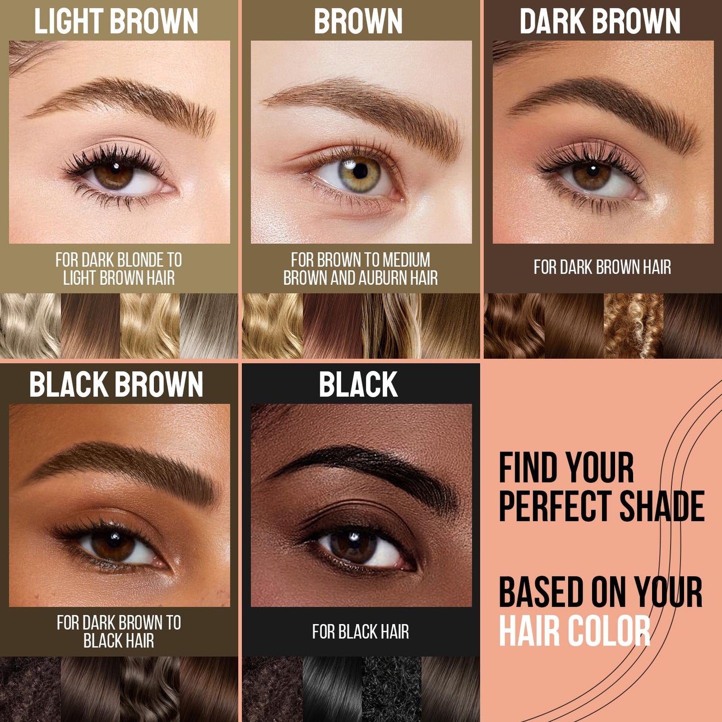iMethod Microblading Eyebrow Pen - Eyebrow Pencil 2-in-1 Dual-Ended Eye Brow Pencils for Women with 3-Fork-Tip and Spoolie Brush Create Natural Hair-Like Defined Brows, Last All-Day, Dark Brown