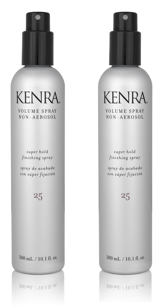 Kenra Professional Volume Spray Non Aerosol 25 | Super Hold Finishing Spray | High Humidity Resistance | Flake-Free and Fast-Drying | All Hair Types | 10.1 fl. oz. (2-Pack)