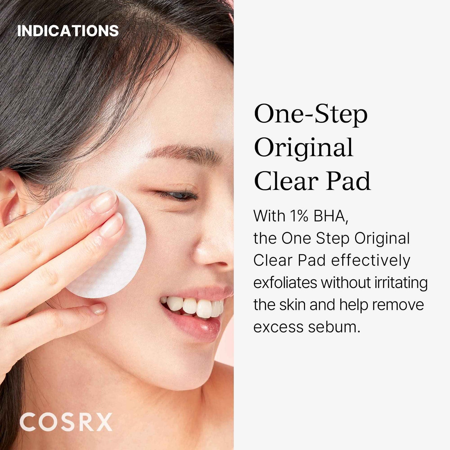 COSRX BHA Toner Pads, 70 Sheets, Exfoliating Pads for Dead Skin & Blackheads, Minimize Pores, Prevent Breakouts, Improve Skin Texture, Korean Skin Care