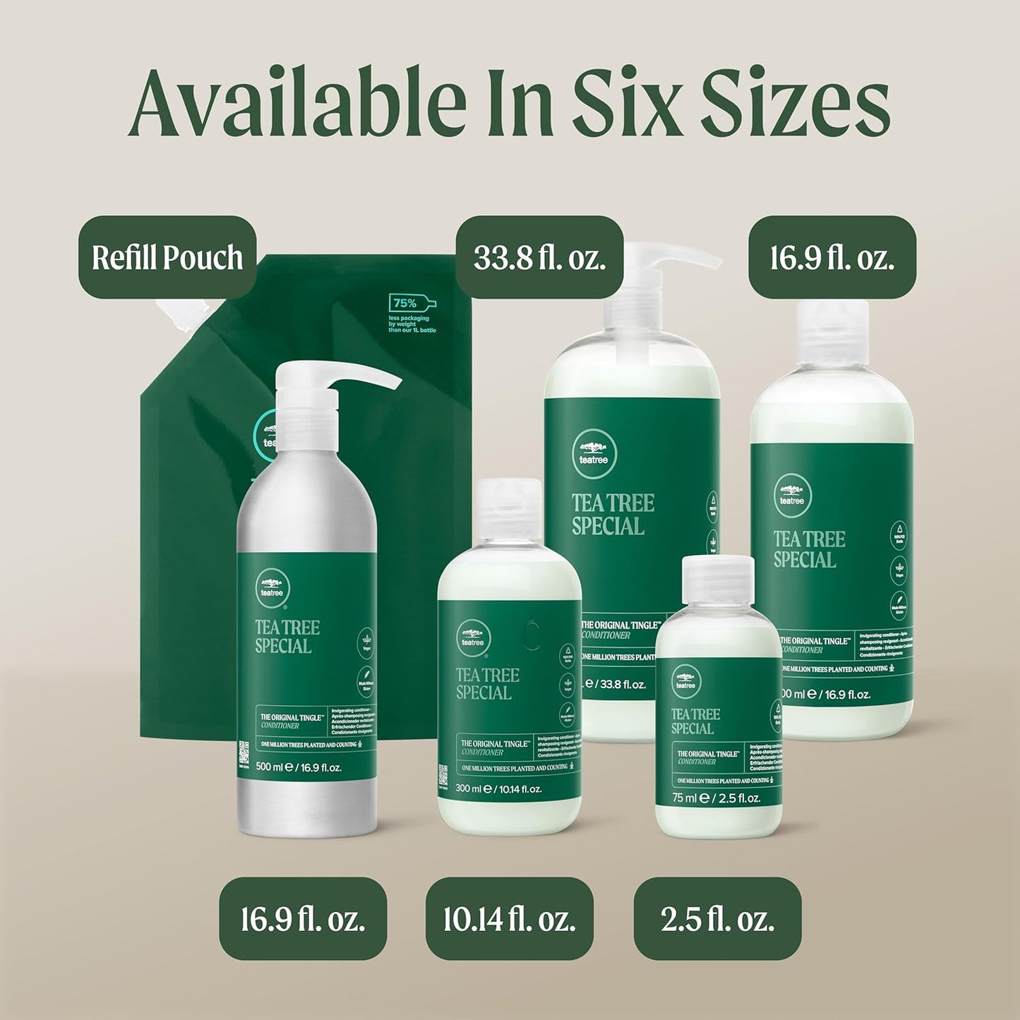 Tea Tree Conditioner - Detangling & Smoothing Formula for All Hair Types | Nourishing & Softening