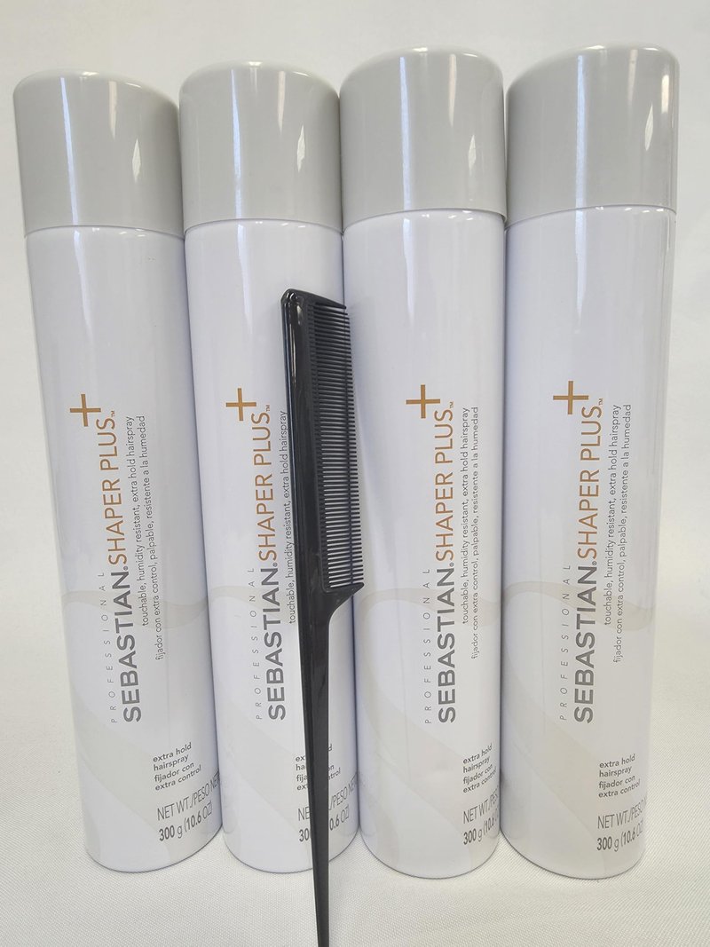 Shaper Plus - Extra Hold Hairspray - 10.6 Oz Comb Included May Very (4 Packs)