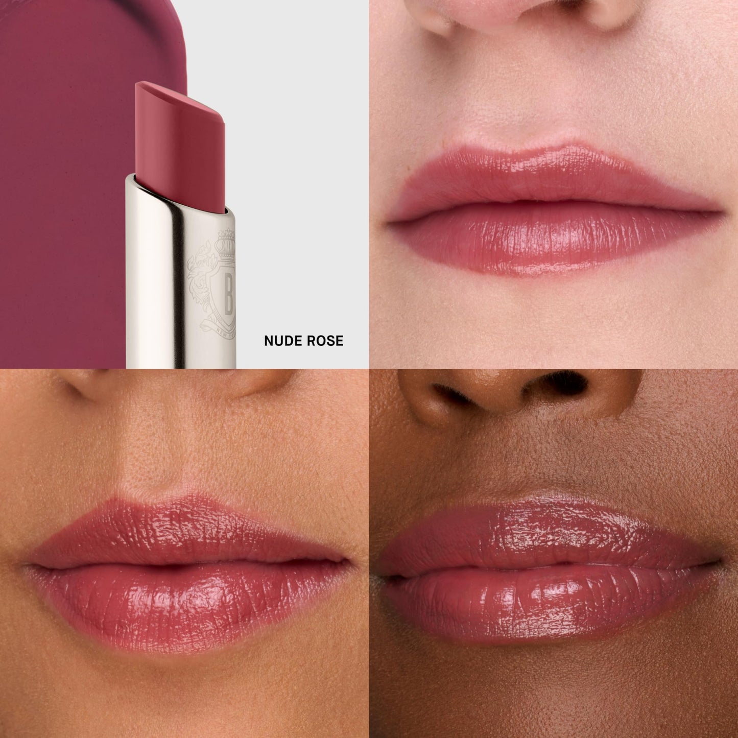Bobbi Brown Extra Color Shine | Lipstick-Like Color with Balmy Hydration & Water-Glazed Shine | Jojoba & Safflower Botanical Blend, 0.1 Ounce, Nude Rose