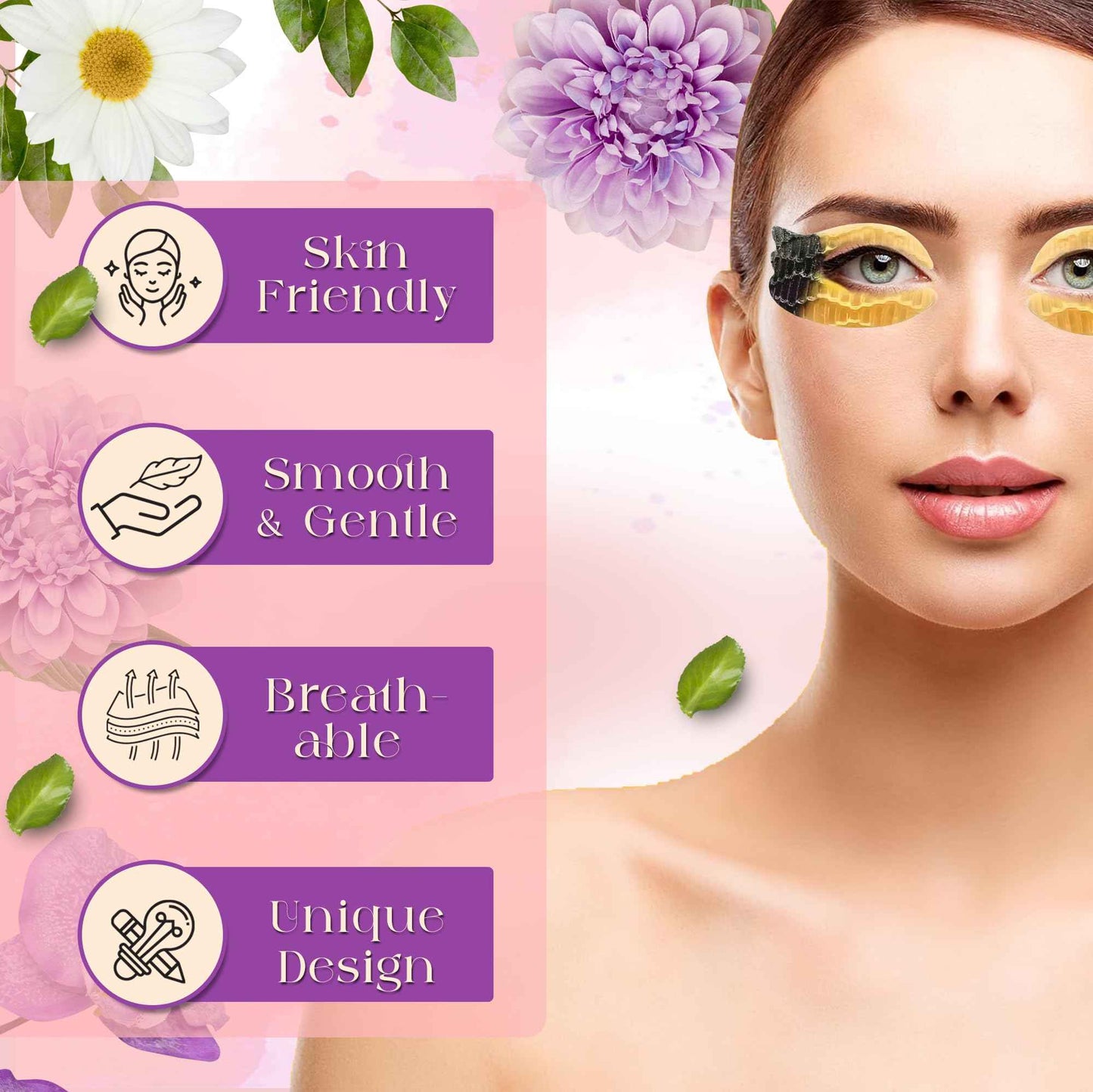 NixFlex Under Eye Patches – 20 Pairs Collagen & Hyaluronic Acid Eye Masks for Dark Circles, Puffiness & Wrinkles | Hydrating, Firming, Anti-Aging, Vegan & Sensitive Skin Friendly