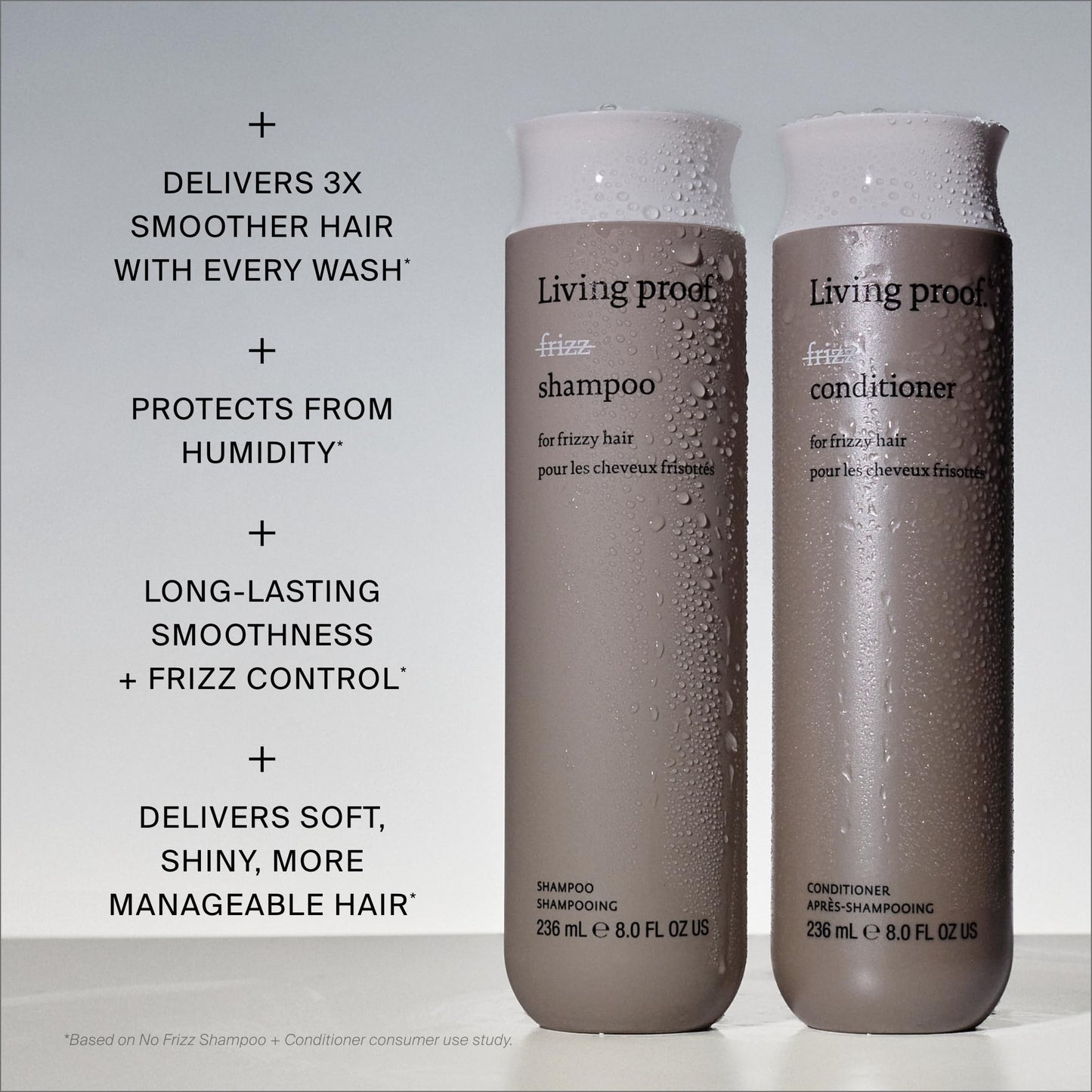 Living Proof No Frizz Conditioner, Smoothing Conditioner for Women, Controls Frizz, and Softens Hair for All Hair Types, 24 oz