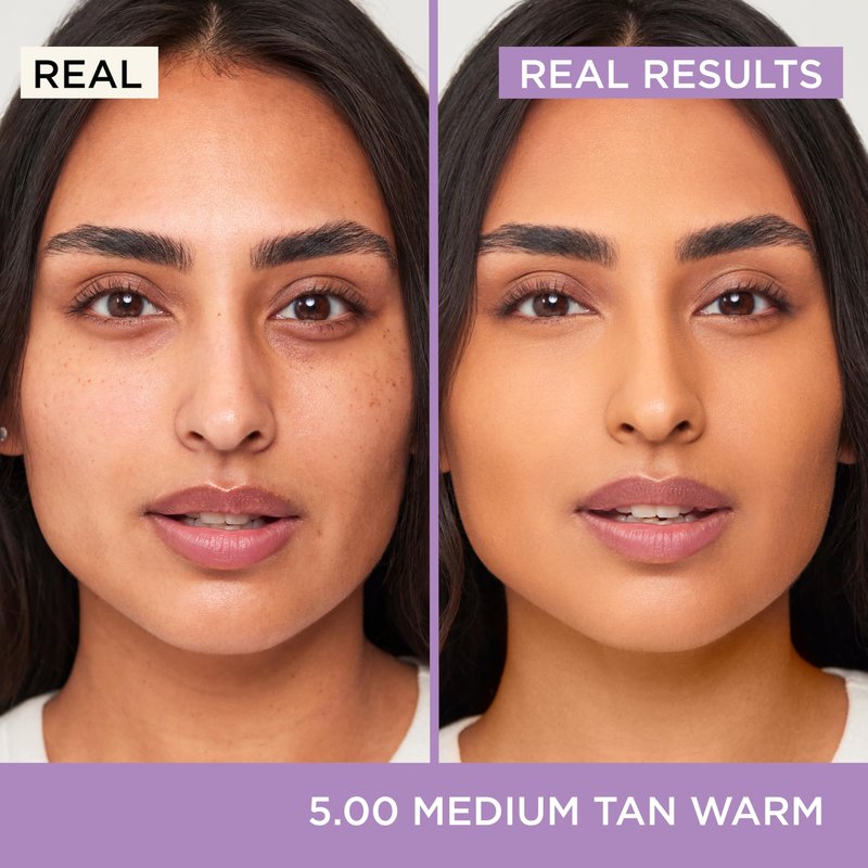HALEYS Re-set Full Coverage Matte Foundation, VEGAN + CRUELTY-FREE, Oil-Free Liquid Foundation with Double-Dose Pigments for Long-Lasting, Smooth, Natural Finish for Sensitive, Acne-Prone Skin (7)