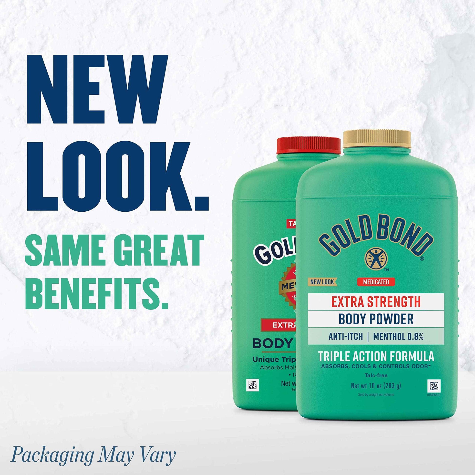 Gold Bond Men's Essentials Talc-Free Body Powder 10 oz Refresh 360 Scent & Medicated Talc-Free Extra Strength Body Powder 10 oz Cooling Itch Relief