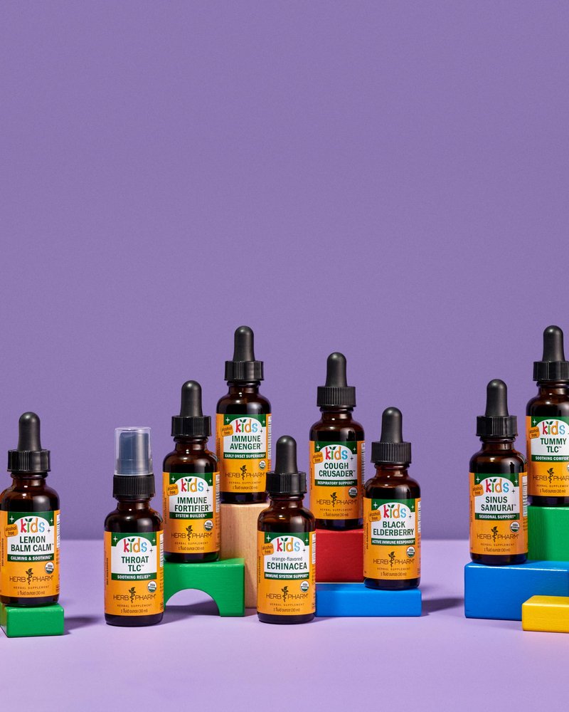 Herb Pharm Kids Mullein Garlic Ear Oil: Alcohol-Free Herbal Ally for Kids, Made with Certified Organic Mullein, Certified Organic Garlic, & USDA Organic Calendula, Topical Use Only, for Children, 1 oz