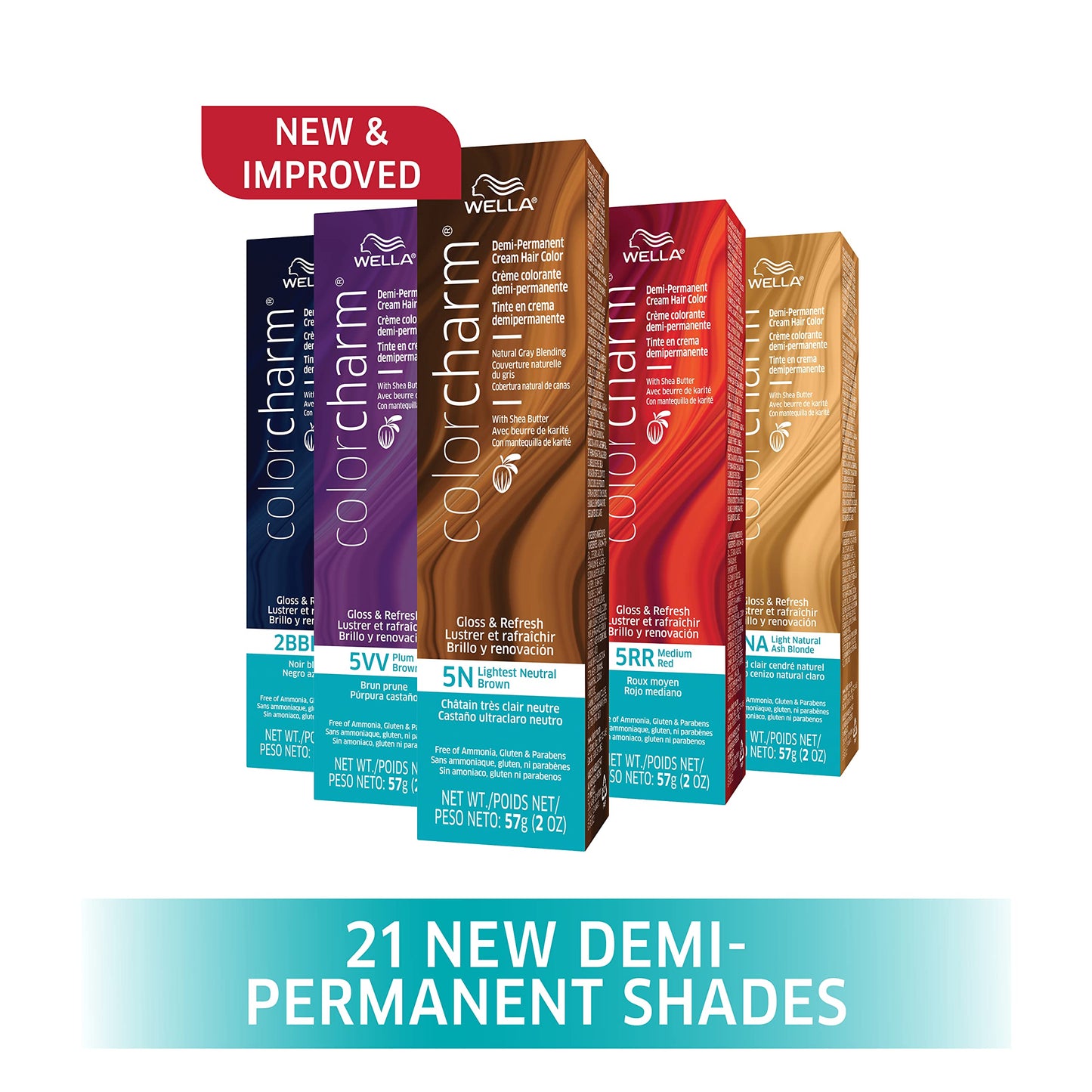 WELLA Color Charm colorcharm Demi Permanent Hair Color, 4N Medium Natural Brown