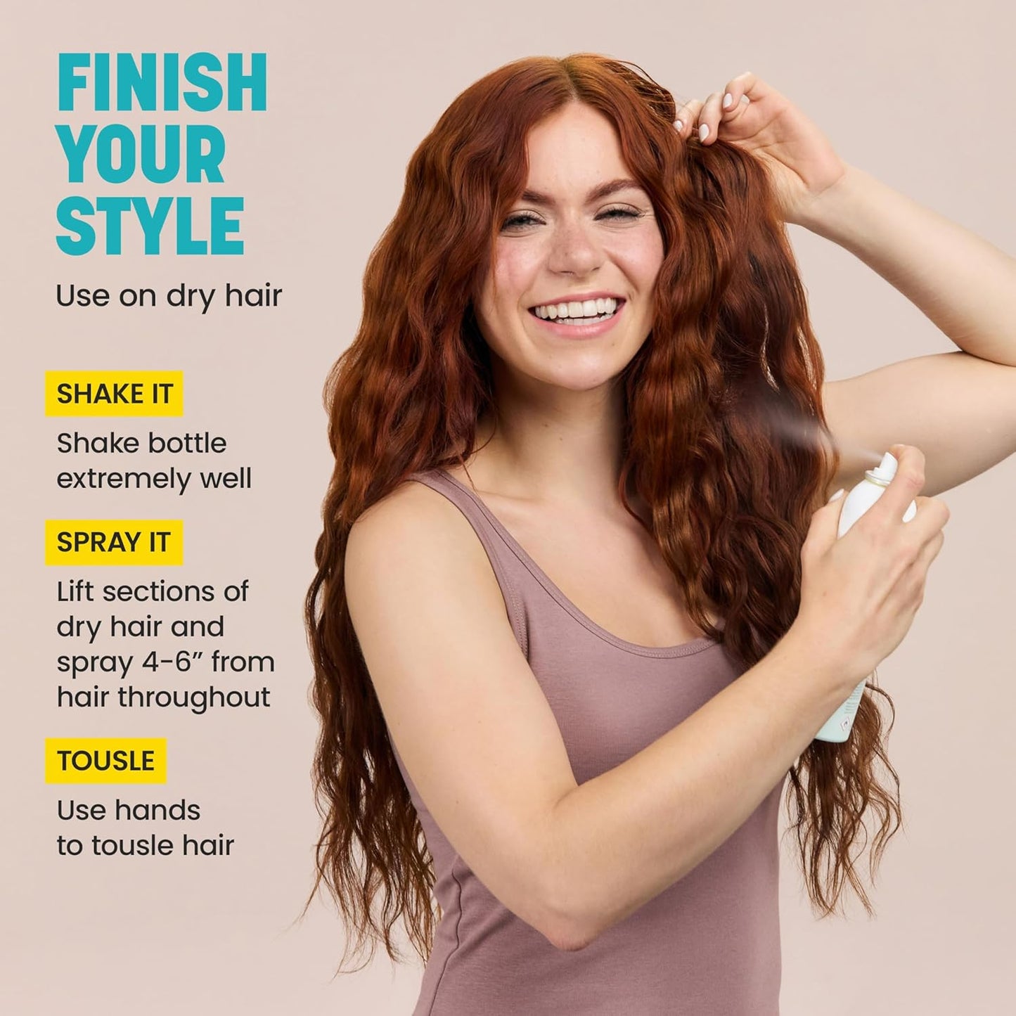 Drybar Triple Sec 3-in-1 Finishing Spray - Adds Texture & Volume | Refreshes All Hair Types