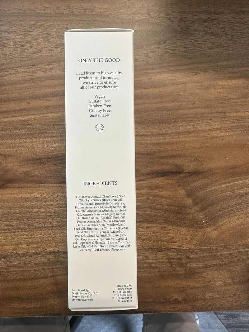 DIME Beauty Glaze Body Oil - Fast-Absorbing Non-Greasy Dry Body Oil with Argan, Jojoba and Rosehip Oil for All Over Body Glow, Hydrating Skin Oil, Vegan, Cruelty-Free, 4 oz / 120 ml