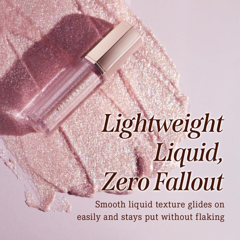 DEARDAHLIA Paradise Shine Eye Sequins (Muse) - Lightweight Liquid Glitter Eyeshadow, Minimal Fallout, High-Shine Pearl Finish, Lightweight, Blendable, Vegan Korean Eye Makeup. 0.14 oz