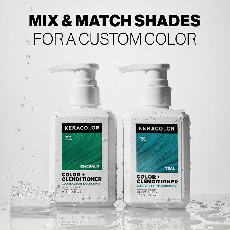 Keracolor Clenditioner - Emerald Color Depositing Conditioner | 12 Fl Oz