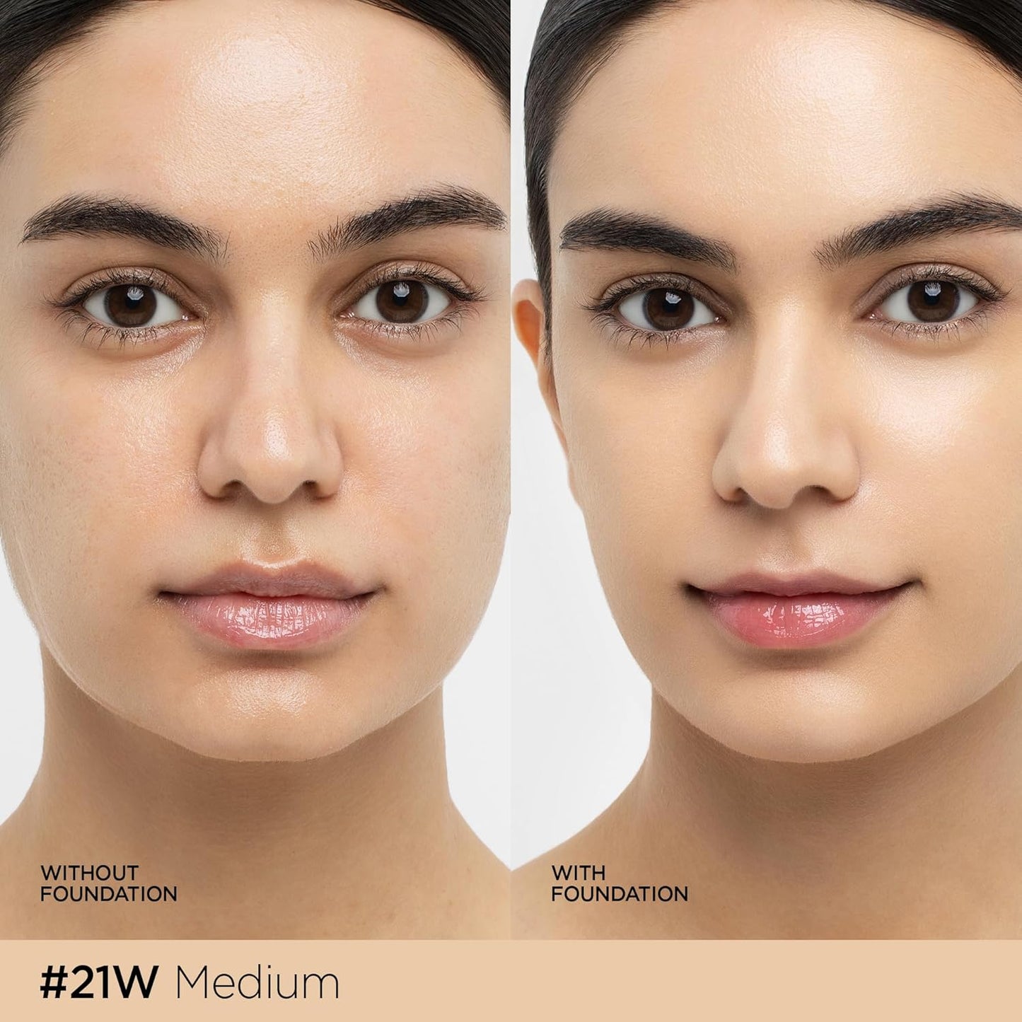 Essential Skin Nuder Cushion Foundation - Buildable Coverage | Natural Finish, Mini 0.17 Fl Oz, 21W Medium