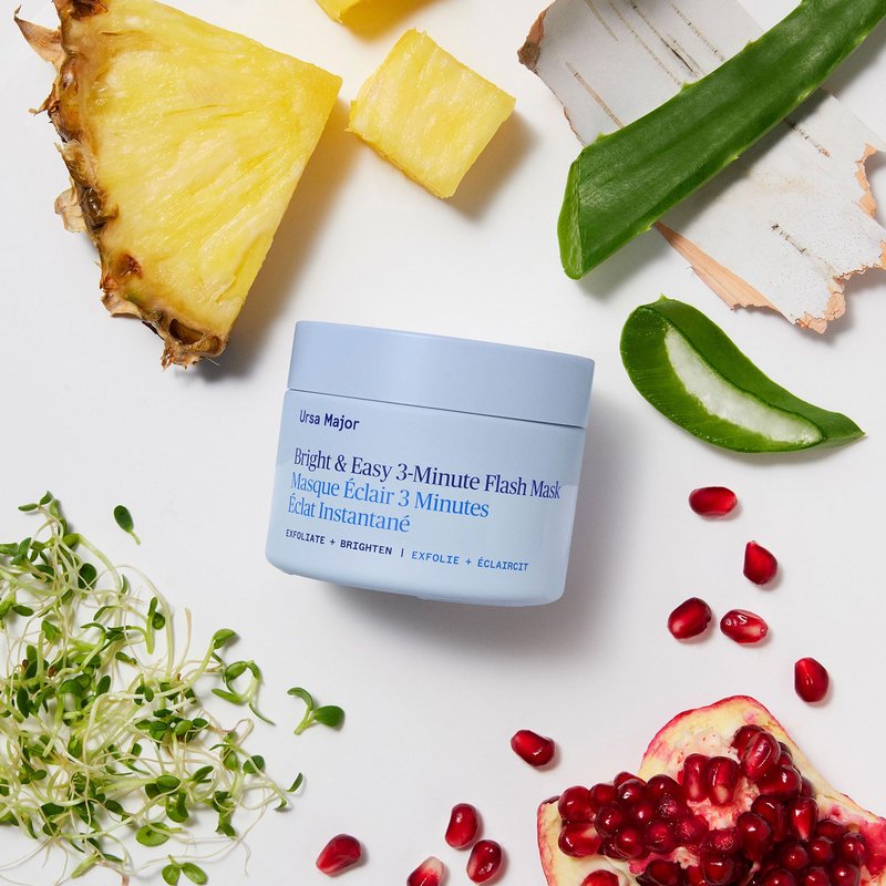 Ursa Major Natural Face Mask | Exfoliates, Brightens and Clarifies Skin | Vegan, Cruelty-Free, Non-Toxic (1.57 fluid ounces)