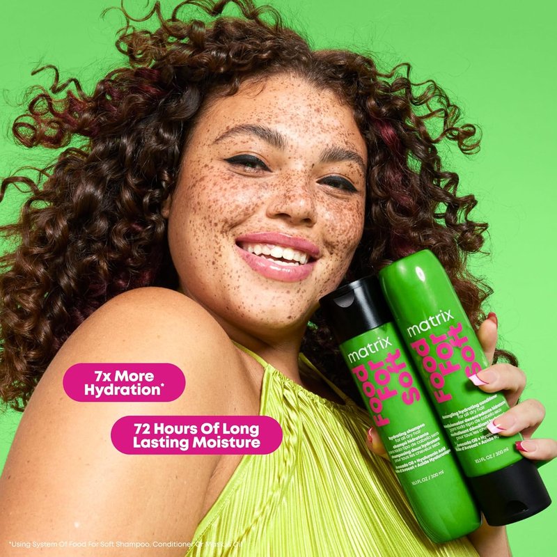 MATRIX Soft Shampoo for Dry, Brittle Hair - Hydrating Formula with Avocado Oil & Hyaluronic Acid | Vegan, All Hair Types