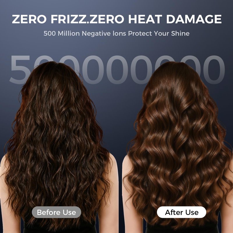 Infrared Hair Dryer, 160000 RPM Low Noise Blow Dryer for Women & Men, Professional Negative Ions Frizz Control & No Heat Damage, Brushless Motor Fast Drying for Home Travel Salon