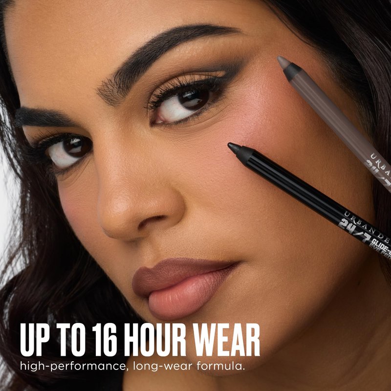 URBAN DECAY 24/7 Glide-On Waterproof Eyeliner Pencil - Smudge-Proof, Long-Lasting, Transfer-Proof, Up to 16HR Wear, Smooth No-Tug Formula, Corrupt (Dark Metallic Red Brown Shimmer) - 0.04 oz