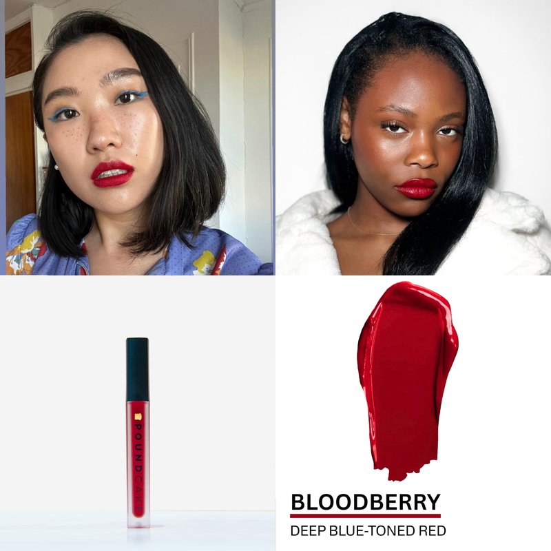 Pound Cake Cake Batter Liquid Lipstick – Long-Lasting, Semi-Matte Liquid Lipstick – Hydrating, High-Pigment Lip Stain with Avocado Oil – Shades for All Skin Tones – 0.13 oz, (Bloodberry)