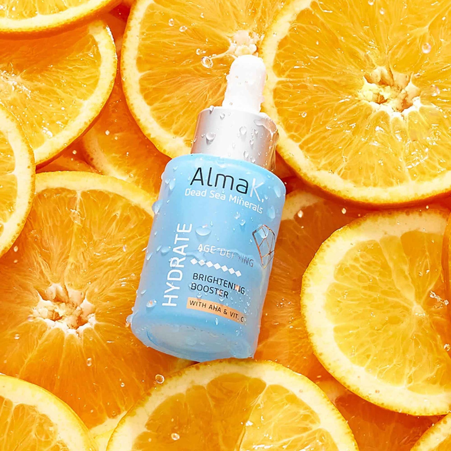Alma K Brightening Booster - Vitamin C Face Serum with AHA, Hydrating and Brightening Serum for Women, Anti Aging, Improve Appearance of Fine Lines & Wrinkles - 1 oz