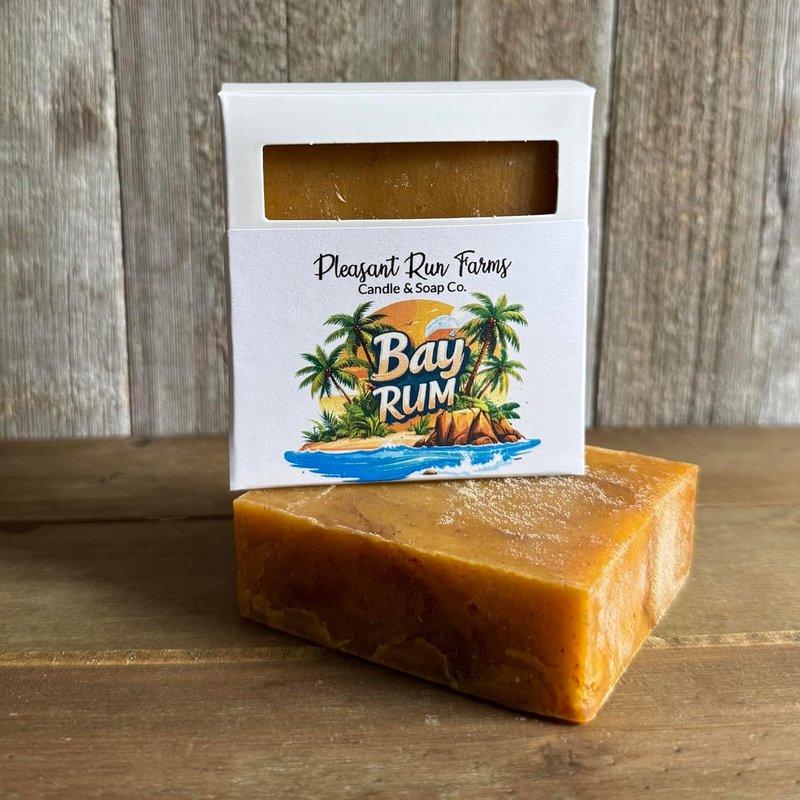 Handmade Bay Rum Soap Bar - Moisturizing & Exfoliating 3-Pack | Aromatic Bath Soap Set for Men
