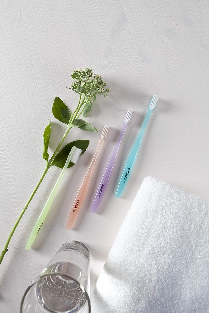 KENT Compact Extra Soft Toothbrush for Sensitive Teeth & Gums | Set of 6 for Adults & Teens