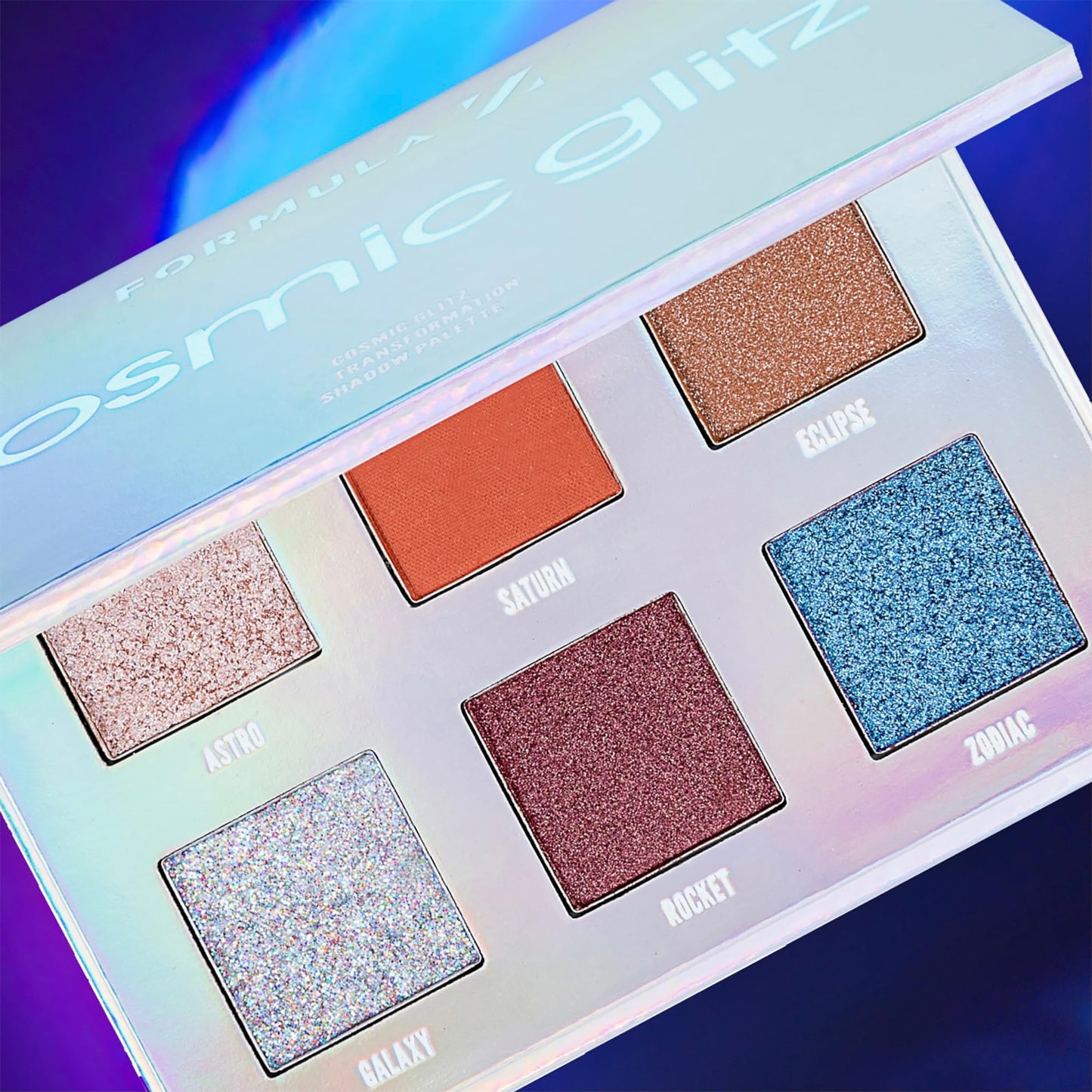 Formula Z Shadow Palette - Eye Shadow Palette Makeup with Glitter Eyeshadow - Longwearing, Richly Pigmented, Universal Shades - Cosmic Glitz - 1 Pc