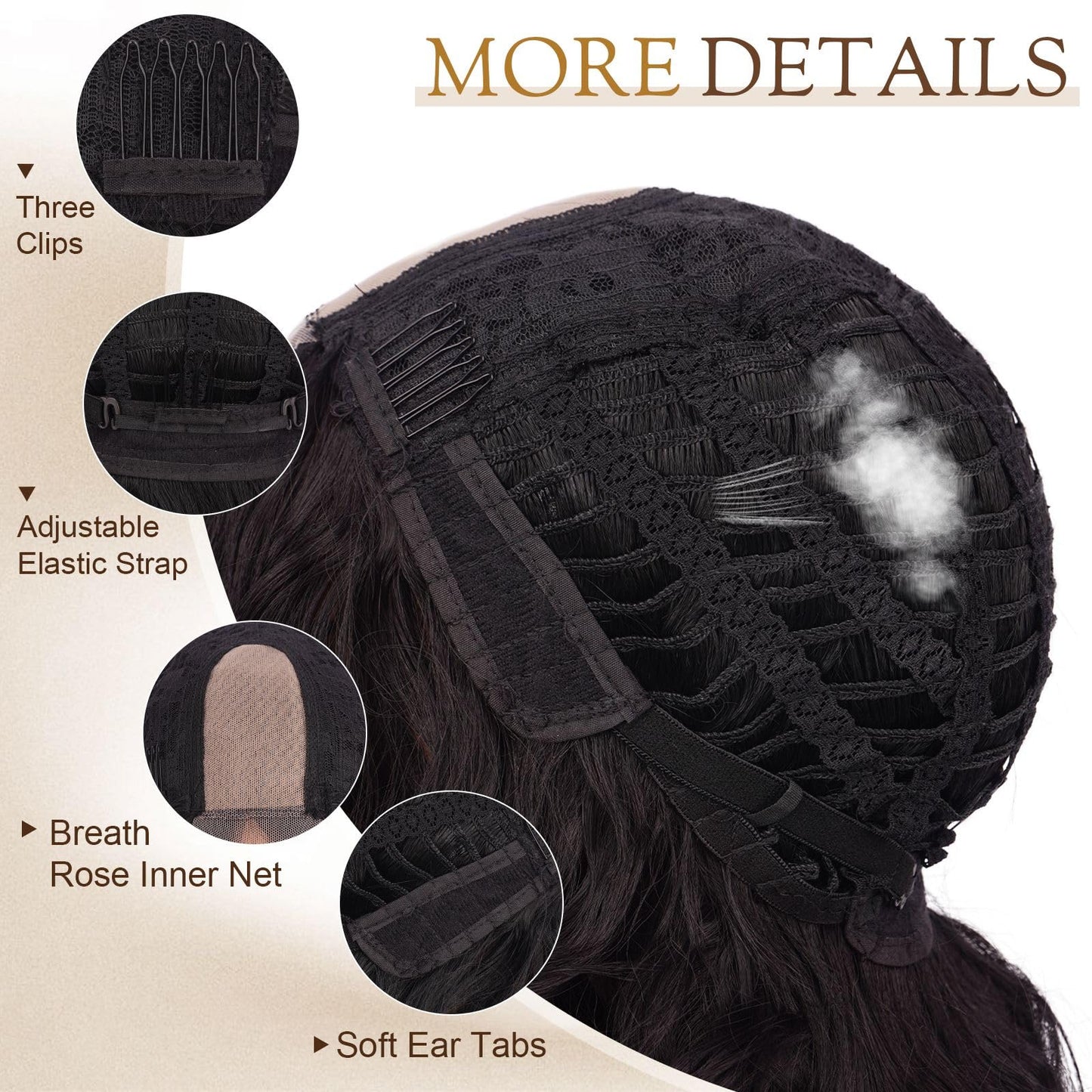 Sidaila Wigs for Women，Synthetic Lace Hairline Heat Resistant Body Wave Wig，14 Inch Shoulder Length Bob Style Wig Layered Natural Curly Hair Wigs for Women for Daily Party Use - 1B# Black