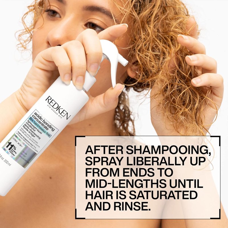 Redken Bonding Shampoo & Conditioner Set - Repair Fine, Damaged Hair | Acidic Bonding Concentrate | Strengthens Weak Hair