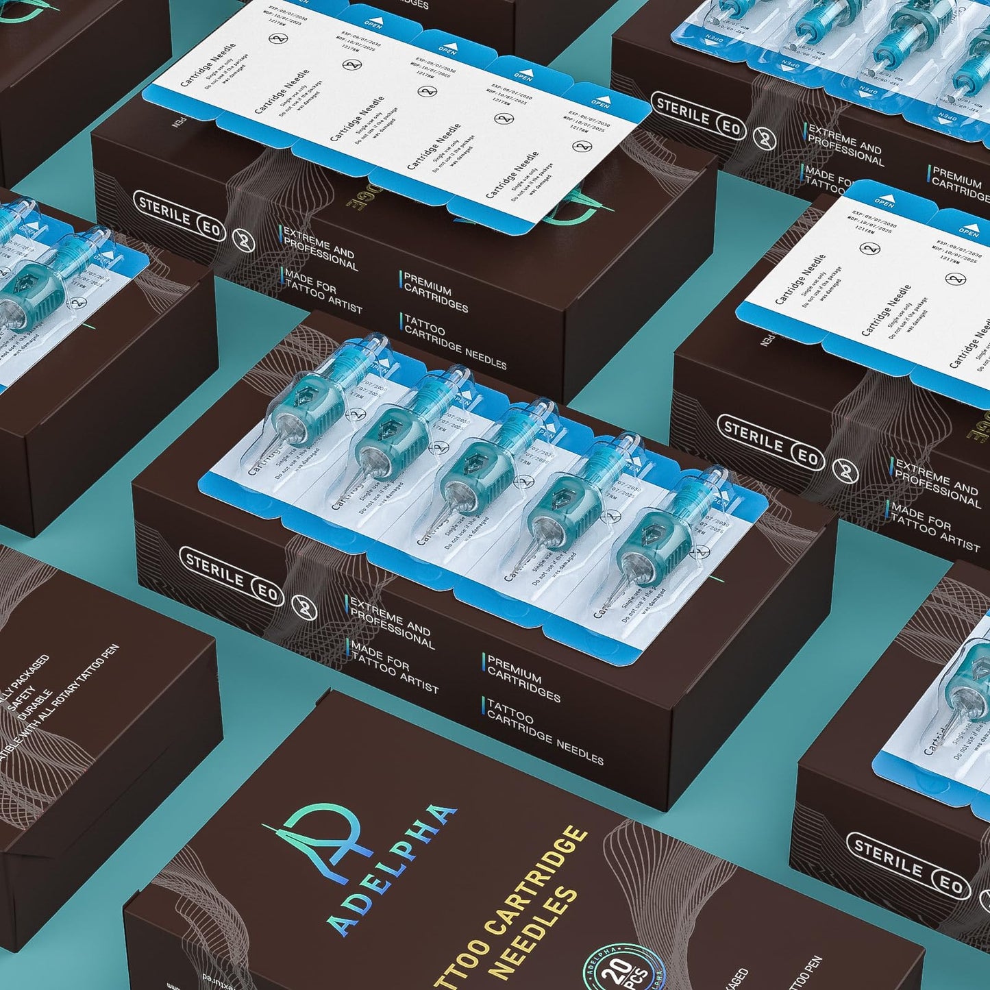 50Pcs Tattoo Cartridge Needles Assorted Mixed Size