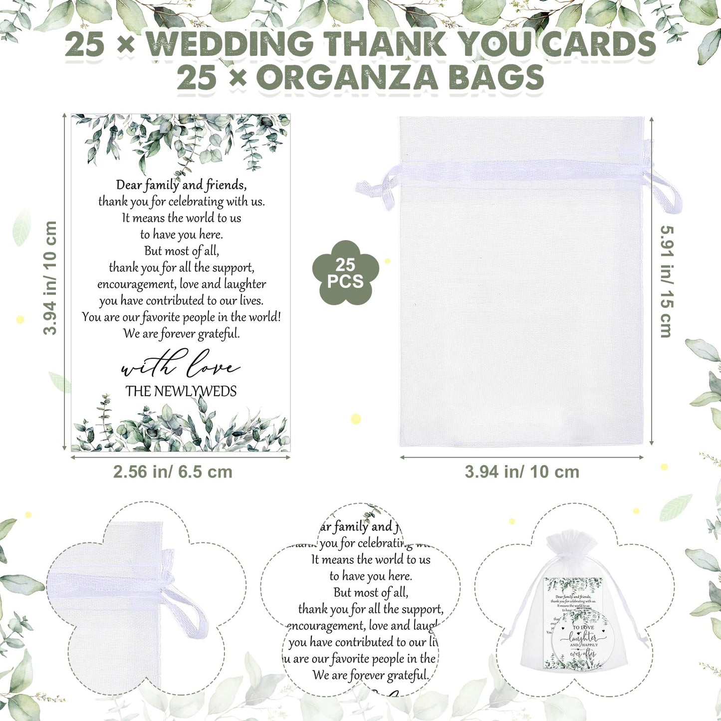 Vercraft 25 Sets Bridal Shower Party Favors for Guests Compact Mirror Bulk to Love Round Portable Mirrors Leather Compact Mirrors Thank You Cards with Organza Bags Wedding Guests Souvenir Gift