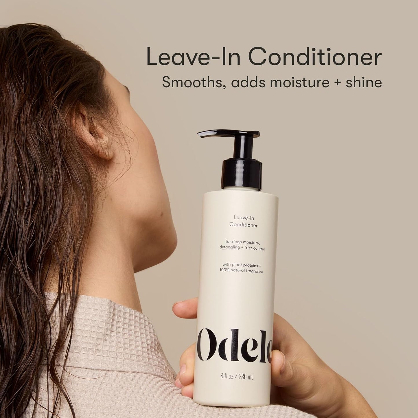 Odele Vegan Leave-In Conditioner - Deep Moisture & Frizz Control for All Hair Types | 8 fl oz (2-Pack)