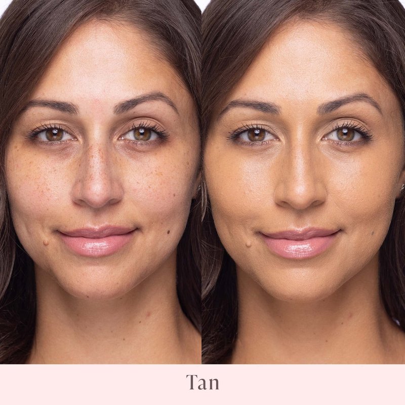 Mally Beauty Stress Less Performance Foundation - Tan - Buildable Medium to Full Coverage - Lightweight Foundation Liquid - Niacinamide Brightens and Hydrates Skin - Satin Finish