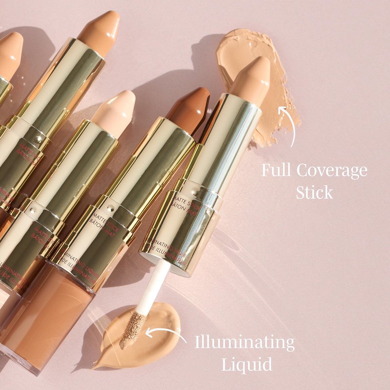 Wander Beauty Dualist Matte and Illuminating Concealer Makeup - Deep - Dual-Ended Matte & Liquid Concealer Stick - Full Coverage Formula to Brighten, Firm & Hydrates Under Eyes - 0.28 fl oz