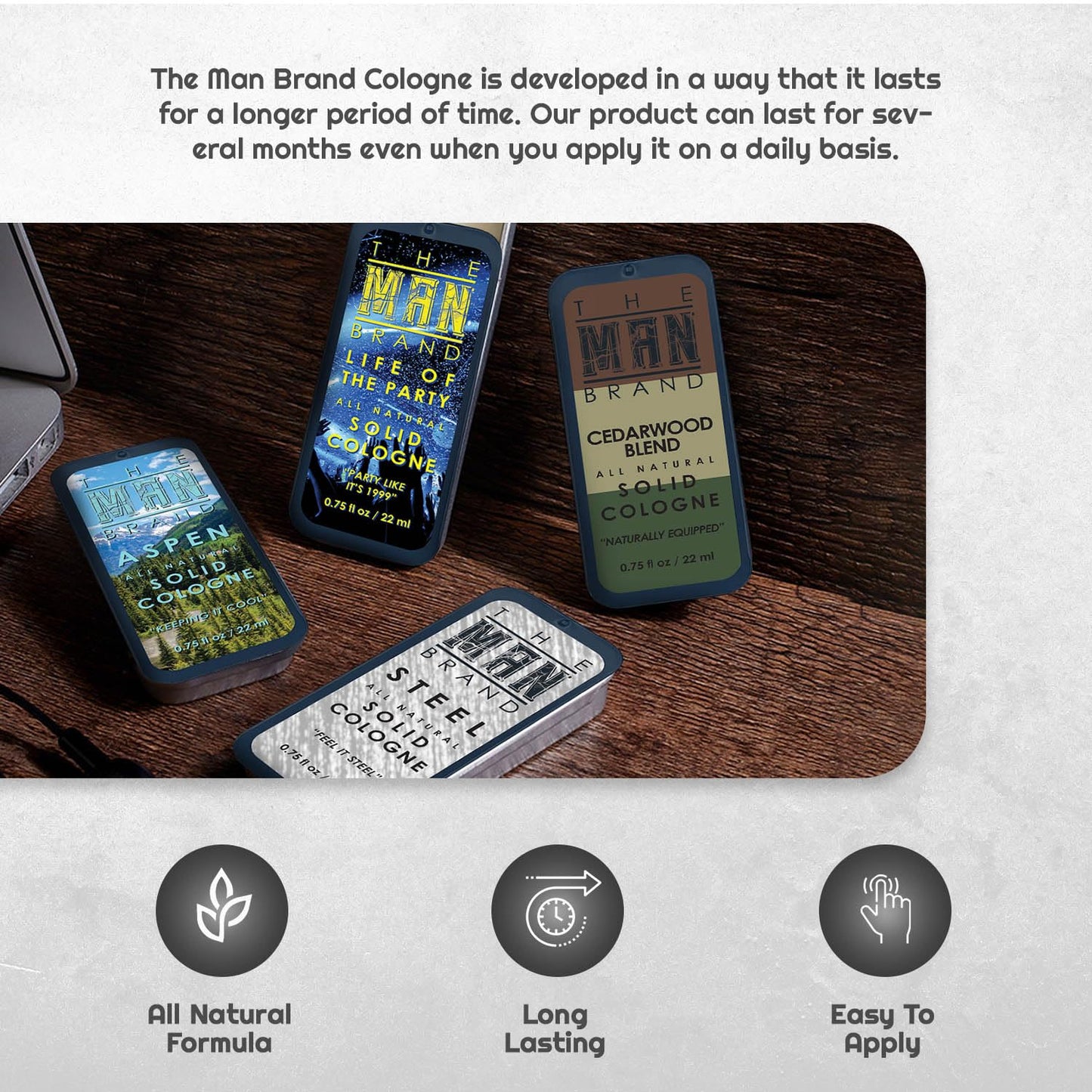 Men's Solid Cologne Sample Set - 9 Travel-Size Fragrance Pack | 0.75 oz Each