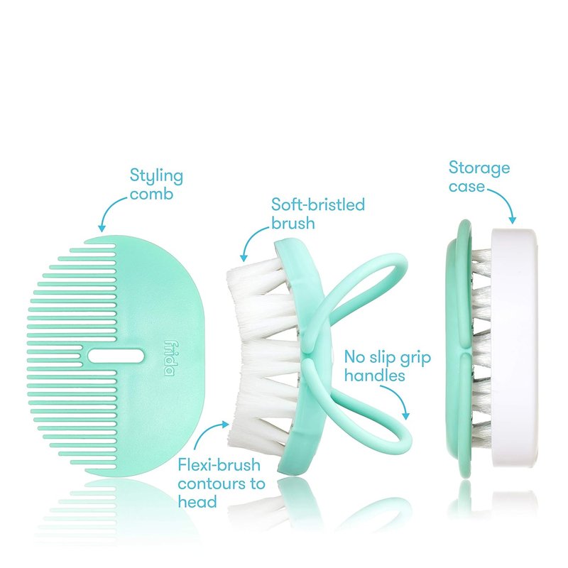 Infant Head-Hugging Hairbrush and Comb Set - Perfect for Newborns and Up