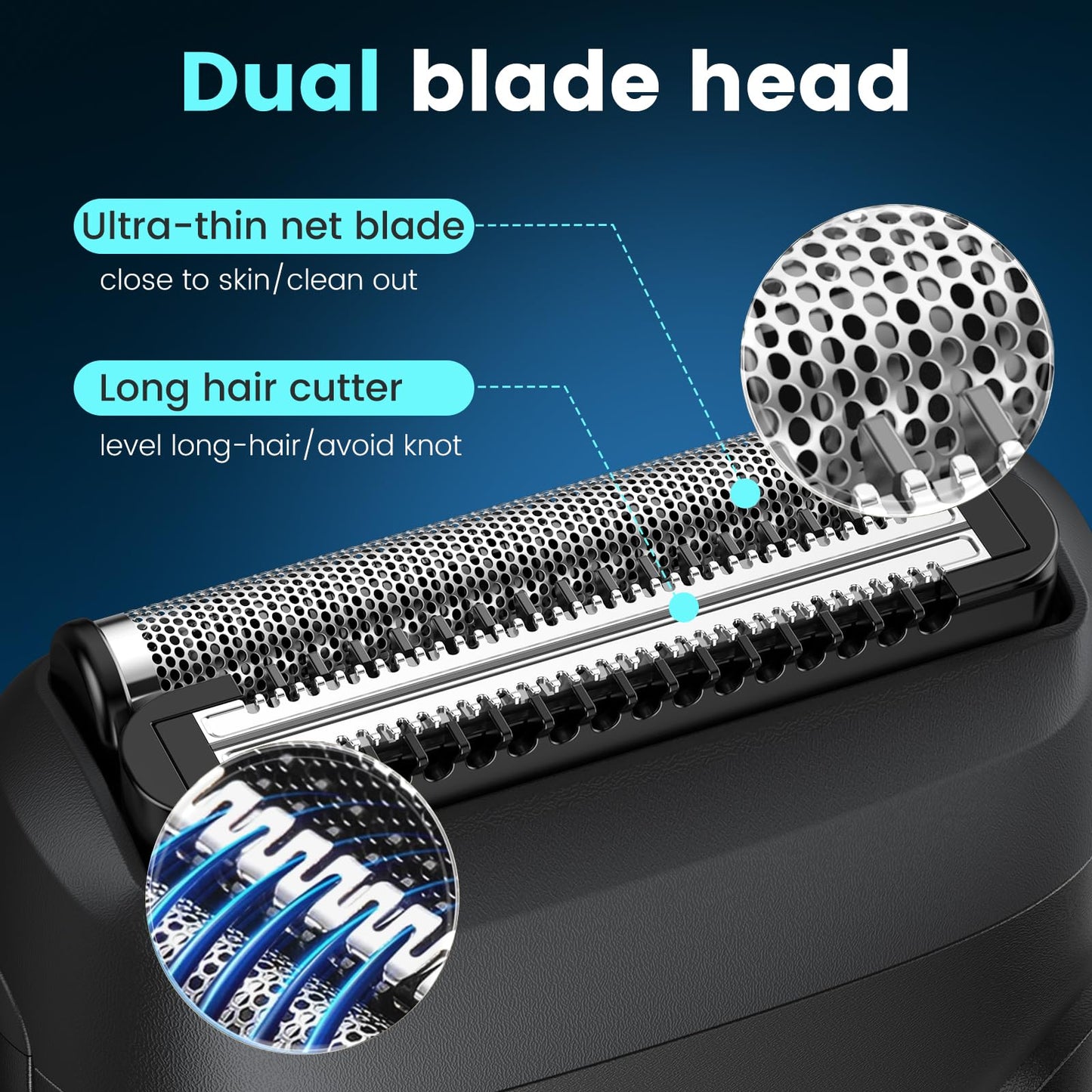 Brightup Electric Foil Shavers for Men Face, Mini Razor