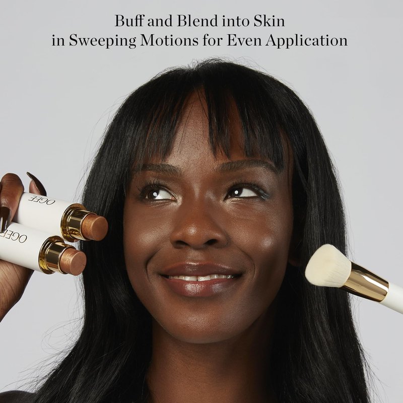 Ogee Blender Brush - Professional Quality Makeup Brush - Ultra-Soft Foundation Brush with Vegan Bristles for Flawless Makeup Application