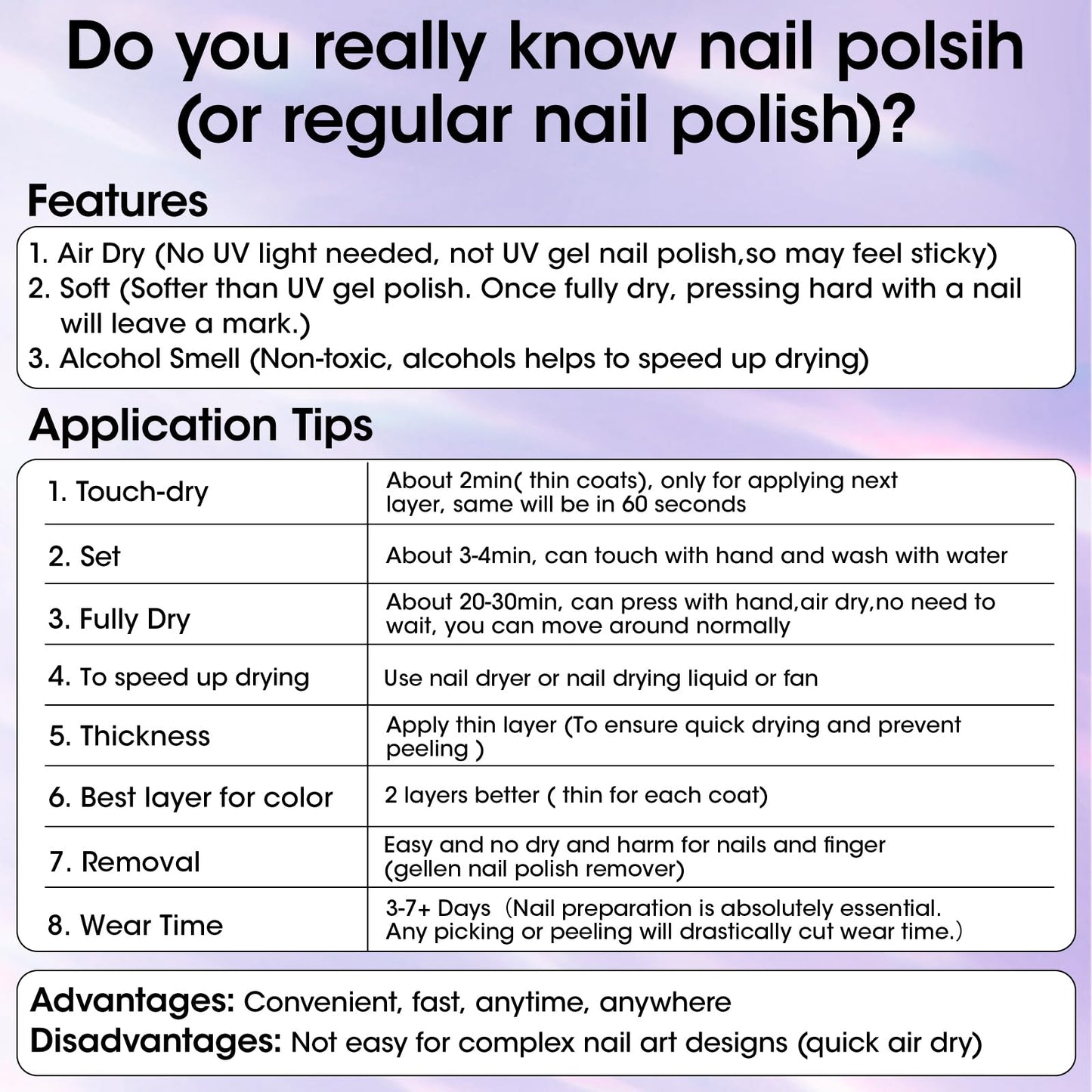 GELLEN 4‑in‑1 Clear Nail Polish Base Coat Sheer Tinted Milky Pink, Ridge Filler, Nail Strengthener & Concealer, Calcium Formula Strengthens Nails, Enhances Natural Look, No HEMA, Anti-yellowing