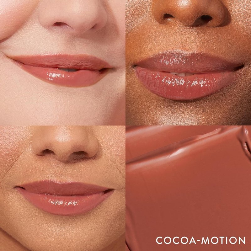 Laura Geller Jelly Balm Tinted Lip Color - Cocoa-Motion | Hydrating Vitamin E, Semi-Shine Finish