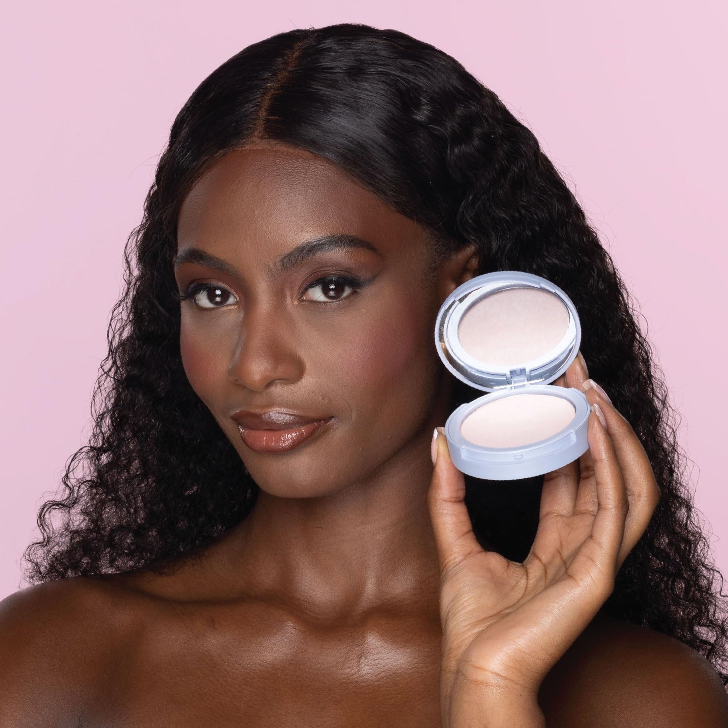 The Beauty Crop PoreFilter Pressed Powder - Blurs Pores & Controls Shine - Light Shade - 0.34 oz