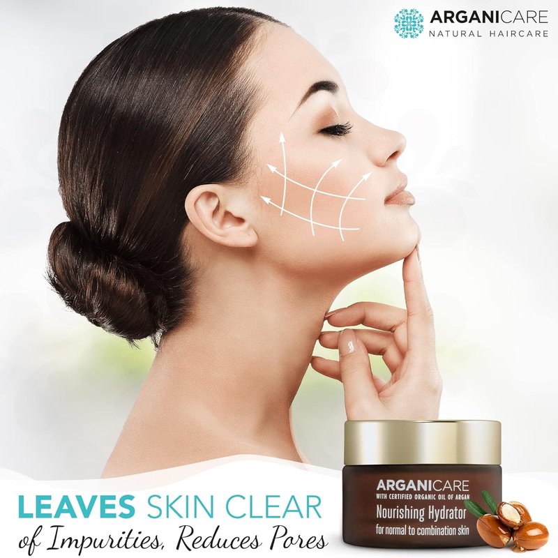 Arganicare Argan Oil Nourishing Hydrator - Deep Moisture for Dry Skin | 1.7 Fl Oz