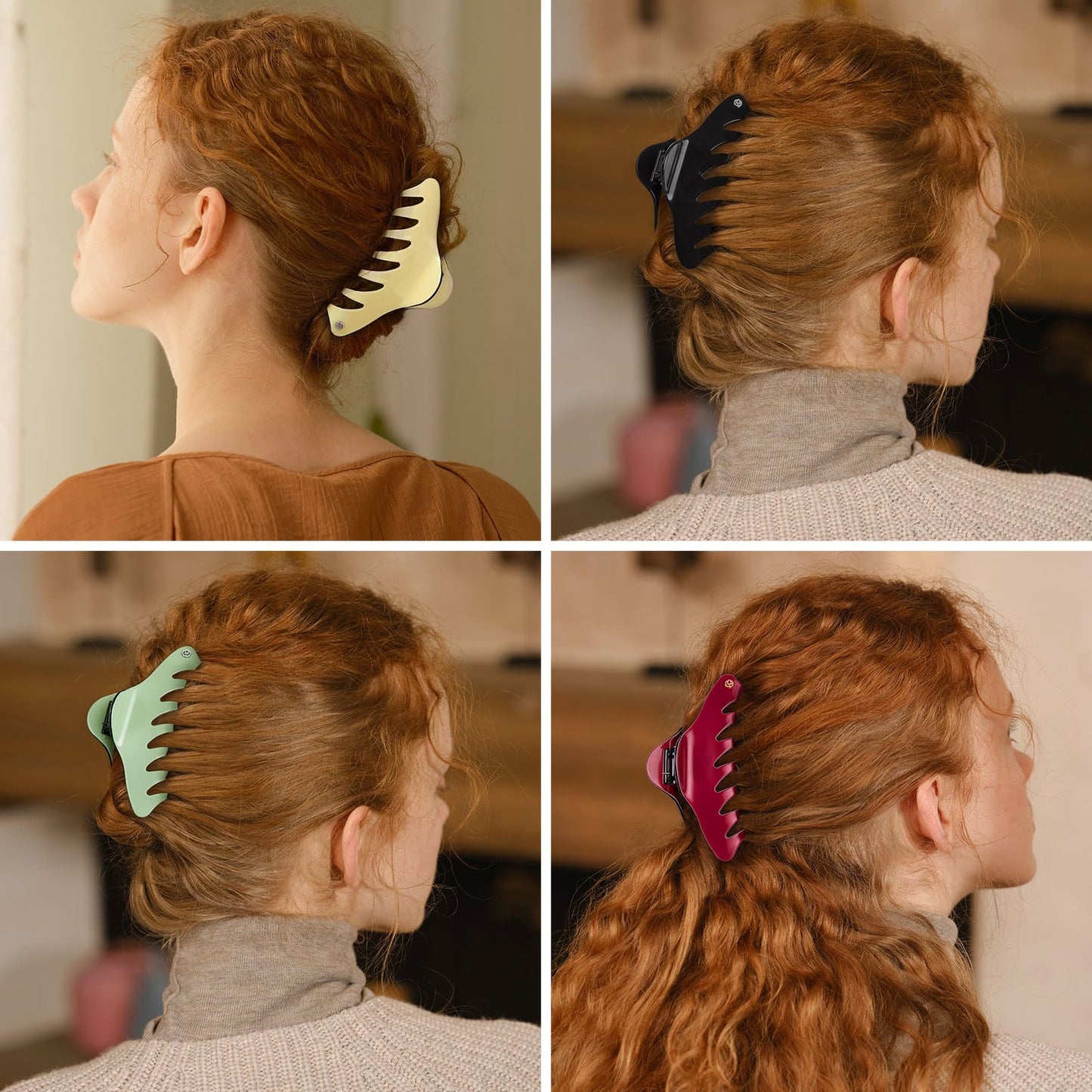 EVITA PERONI Large Hair Clips for Women 4.7 Inch Hair Claw Clips for Thin Thick Curly Hair Big Clips Strong Hold jaw clips Hair Accessories
