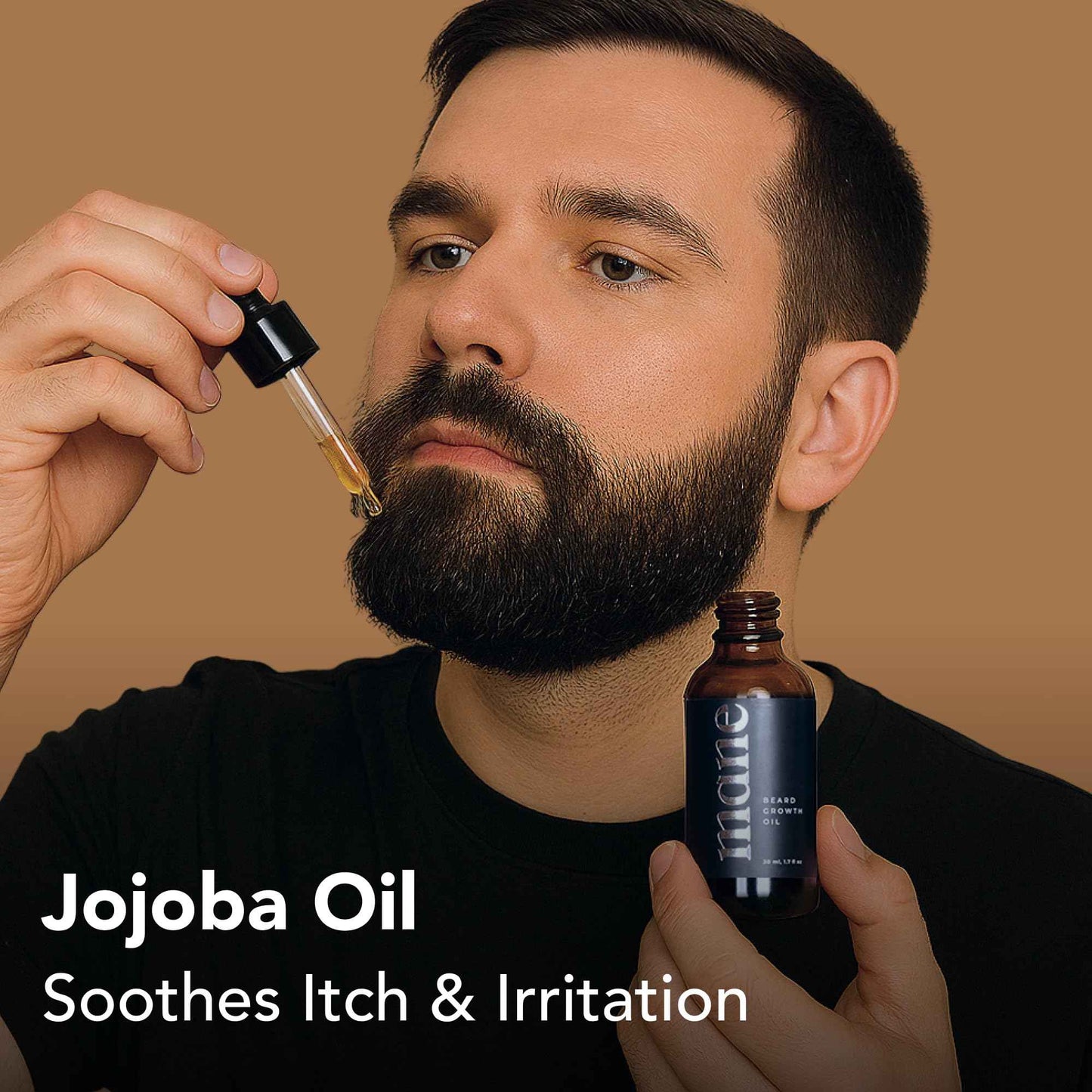 Beard Care Oil for Men (30ml) – Nourishing Blend with Jojoba & Sesame Seed Oils for Thicker-Looking, Fuller Beard Appearance – Hydrating and Conditioning Formula for Beard & Mustache